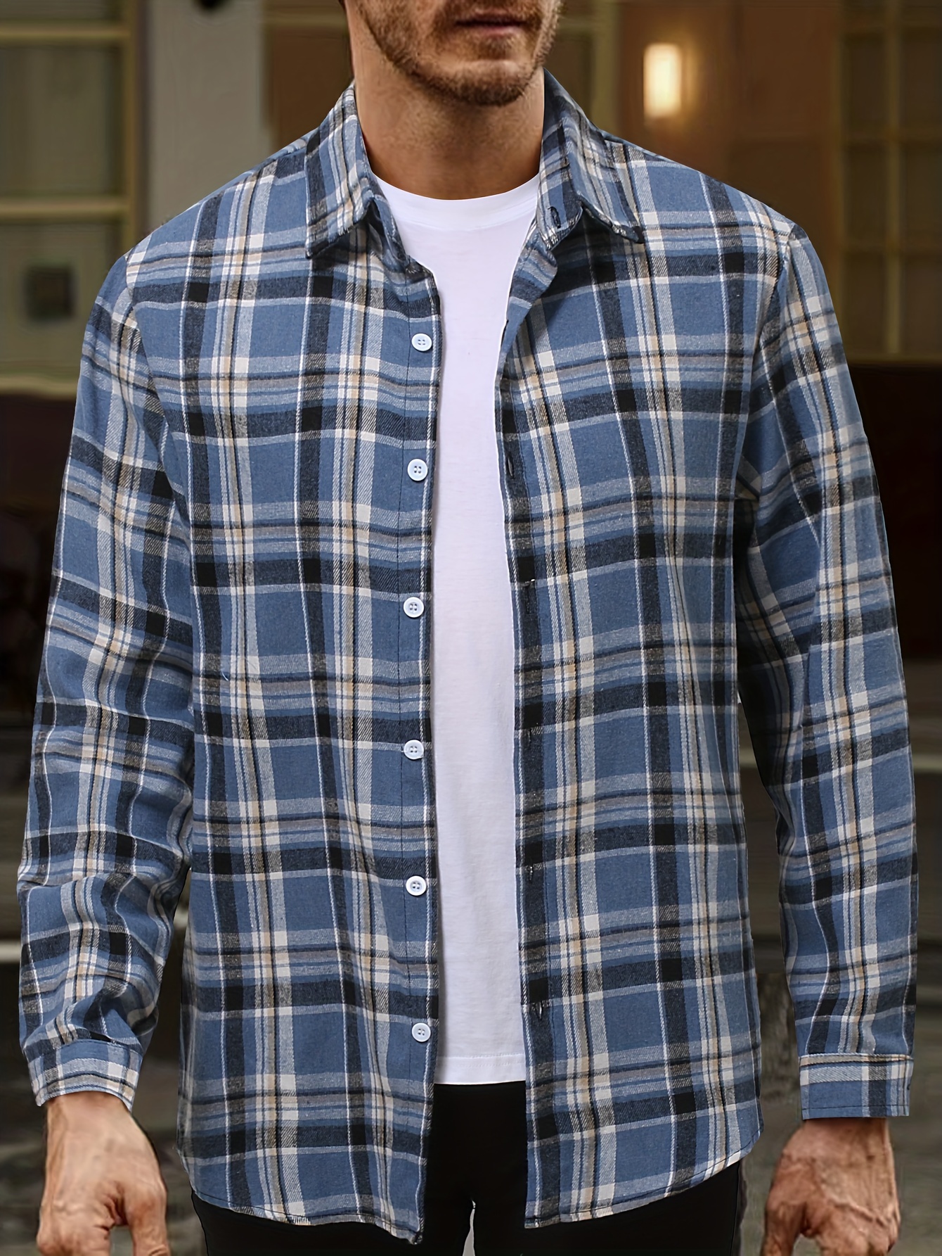 plus size mens shirt oversized long sleeve shirt for mens clothing details 20